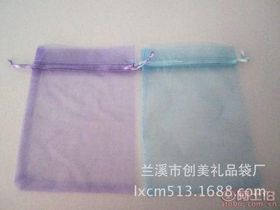 【创美厂家直销珍珠纱布袋抽绳束口欧根纱袋透明礼品饰品化妆品袋现货】兰溪市创美礼品袋厂 - 产品库