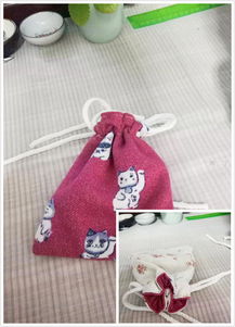 双面抽绳束口袋的春天diy教程